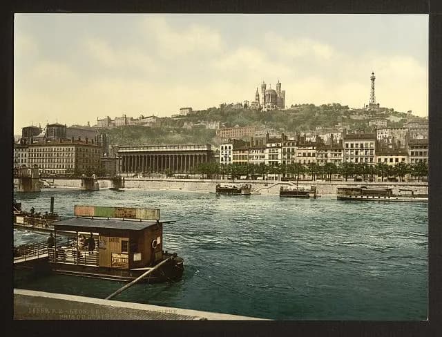 Quai Saint-Antoine en 1890, image d'archive