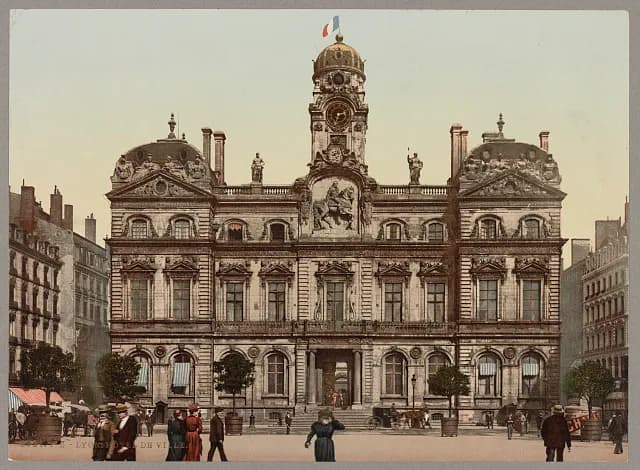 Place des Terreaux en 1905, image d'archive